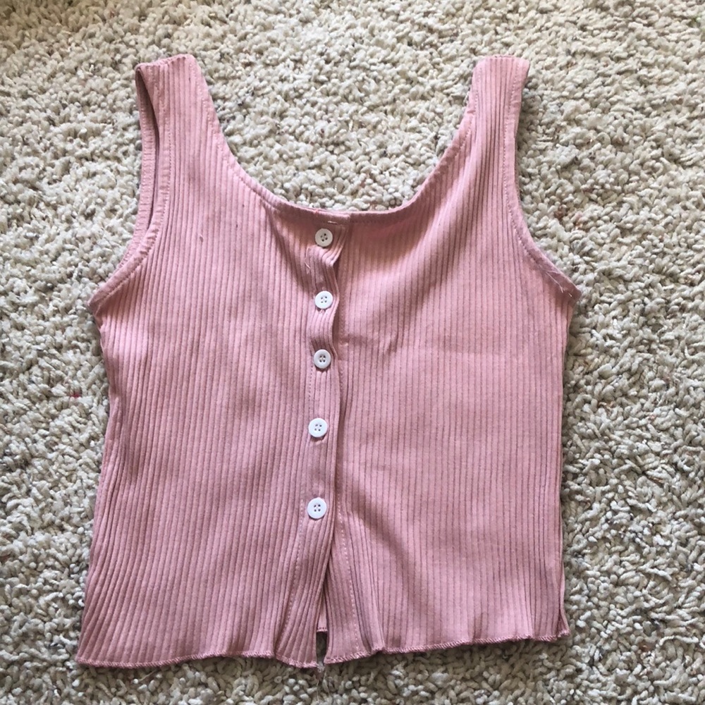 Pink Button top